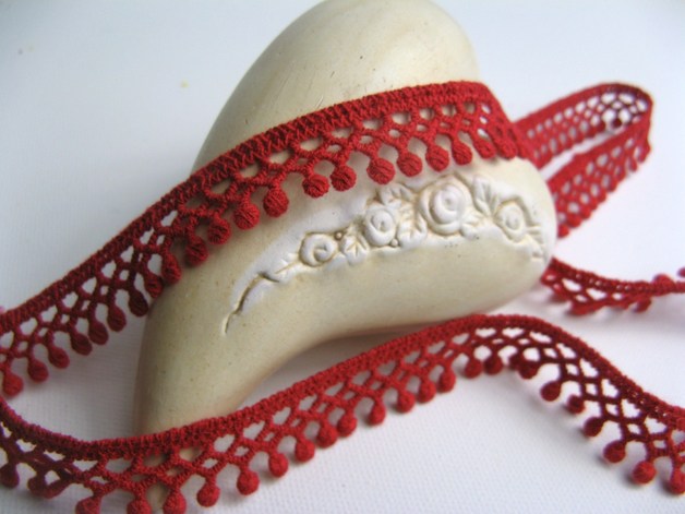 Häkelbommeln | hellrot