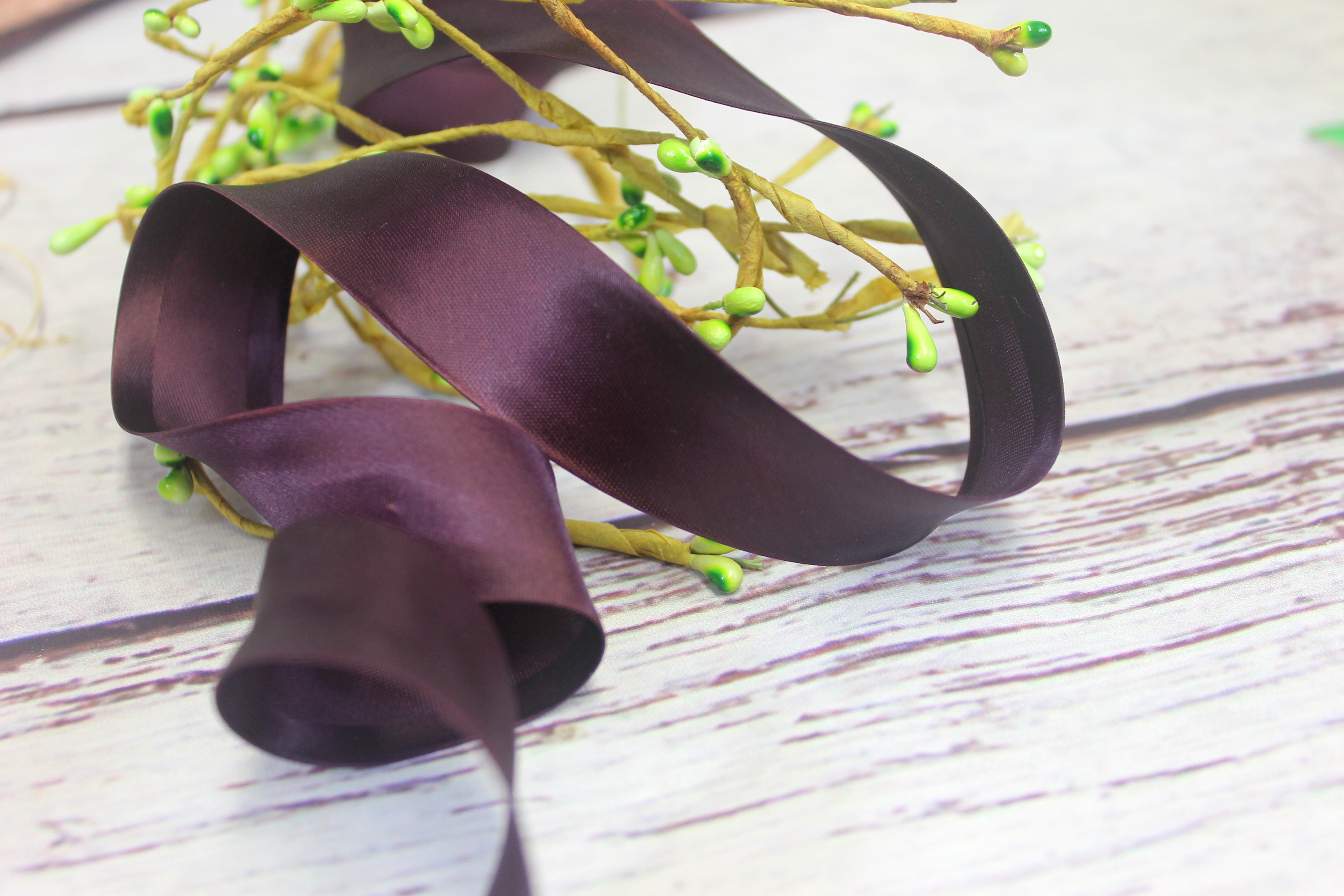 3m Satin Einfassband | seidiger Glanz | 1,5cm  aubergine