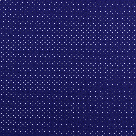 Baumwolle | bedruckt | 1mm Punkte | kobalt/weiss