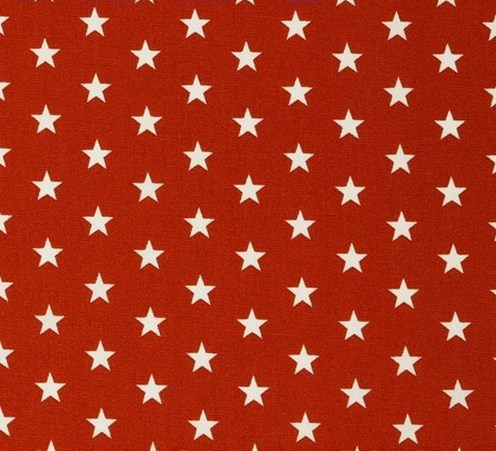 Baumwolle | bedruckt | 10mm Sterne | terra/weiss