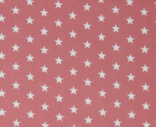 Baumwolle | bedruckt | 10mm Sterne | blush/weiss