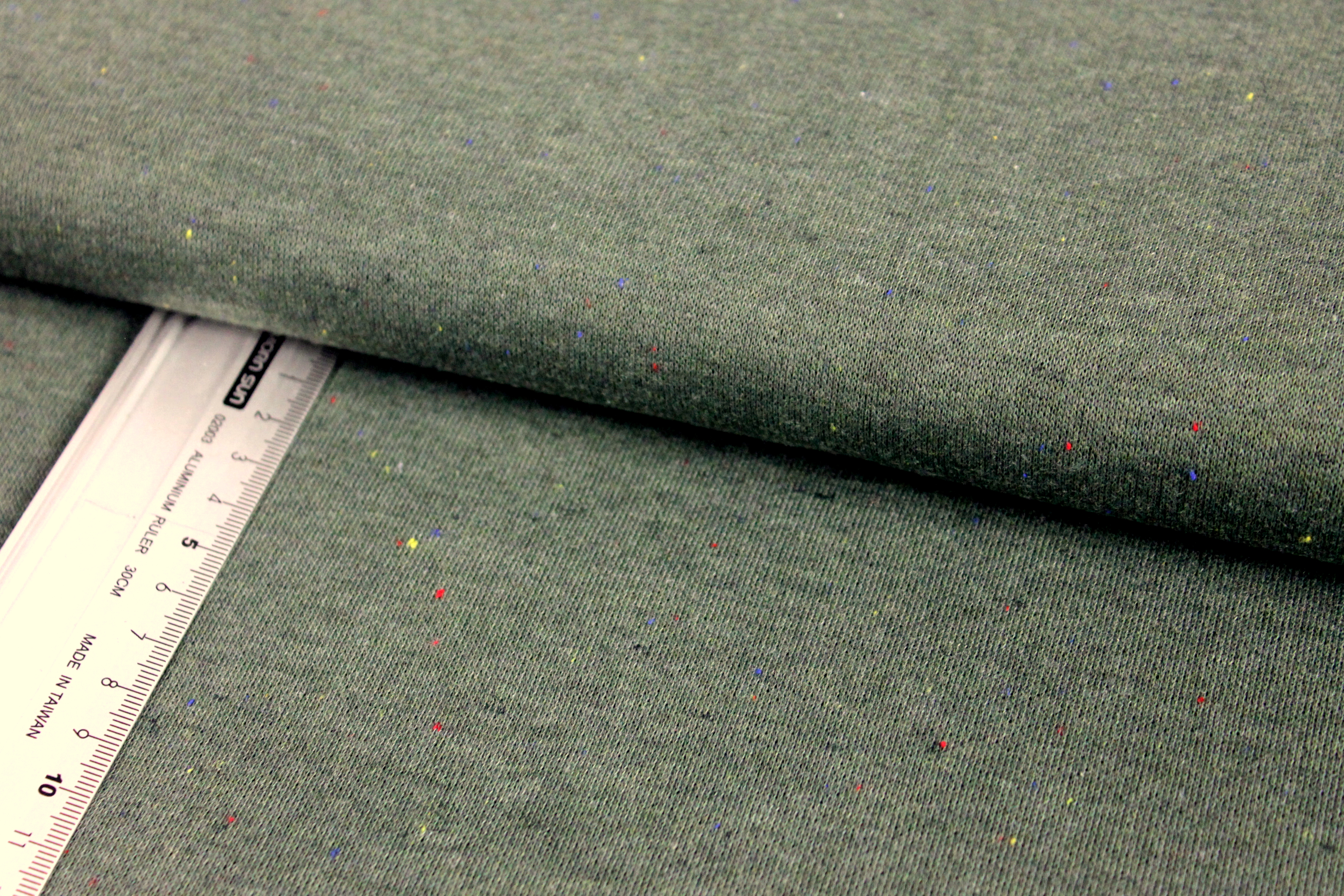 Baumwolle/Polyester/Viskose-French Terry | MULTI | waldgrün