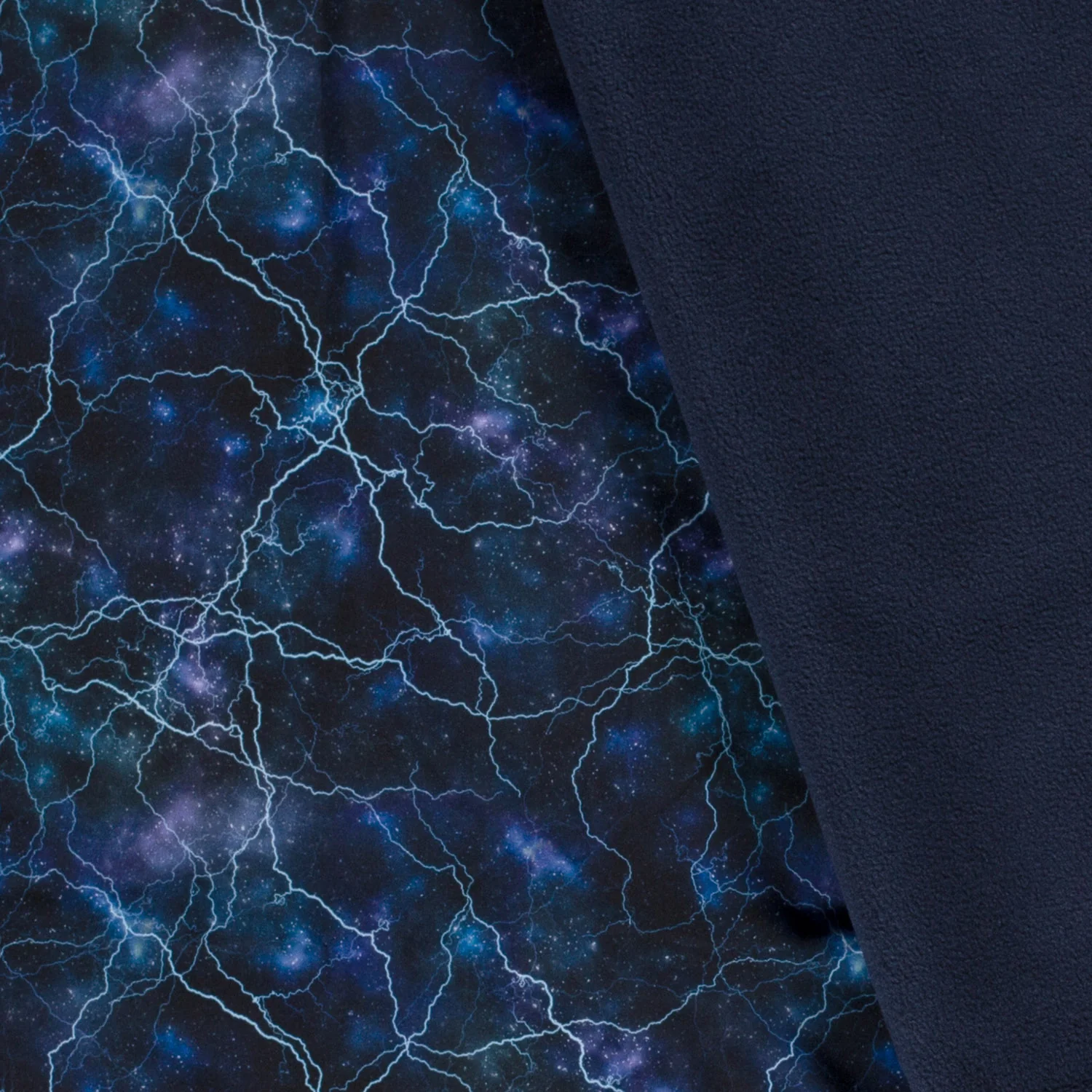 Softshell | bedruckt | Nachtgewitter | blau