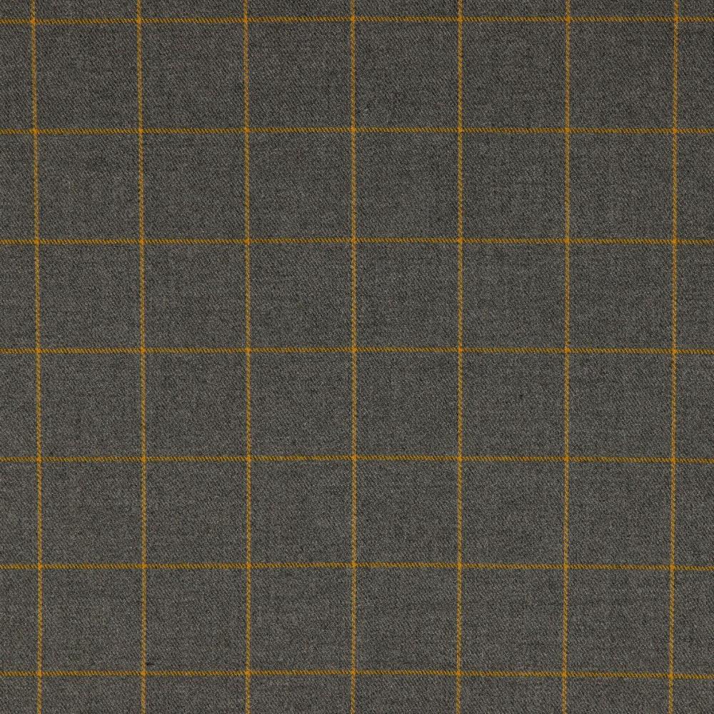 Tartan Check | grau melange / senf