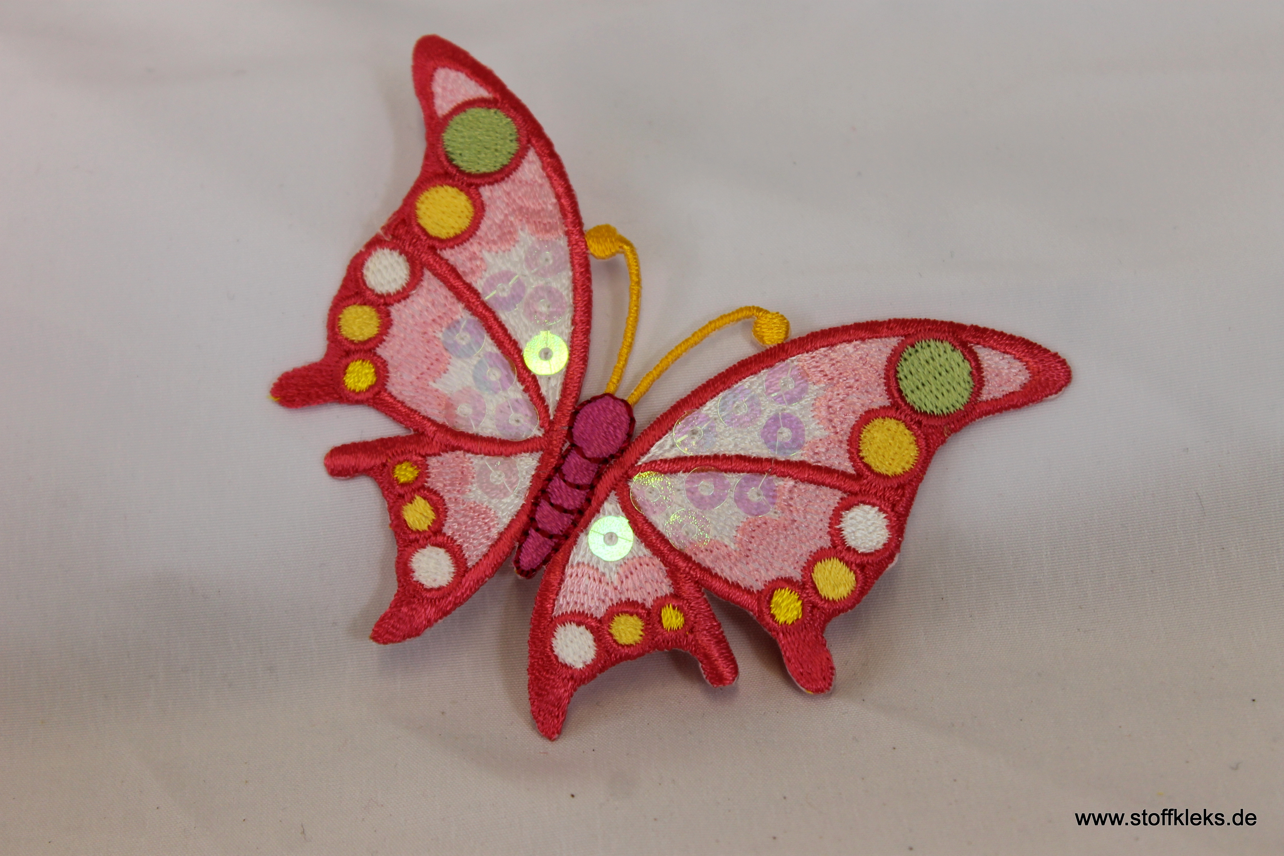 Applikation | Pailletten-Schmetterling | pink