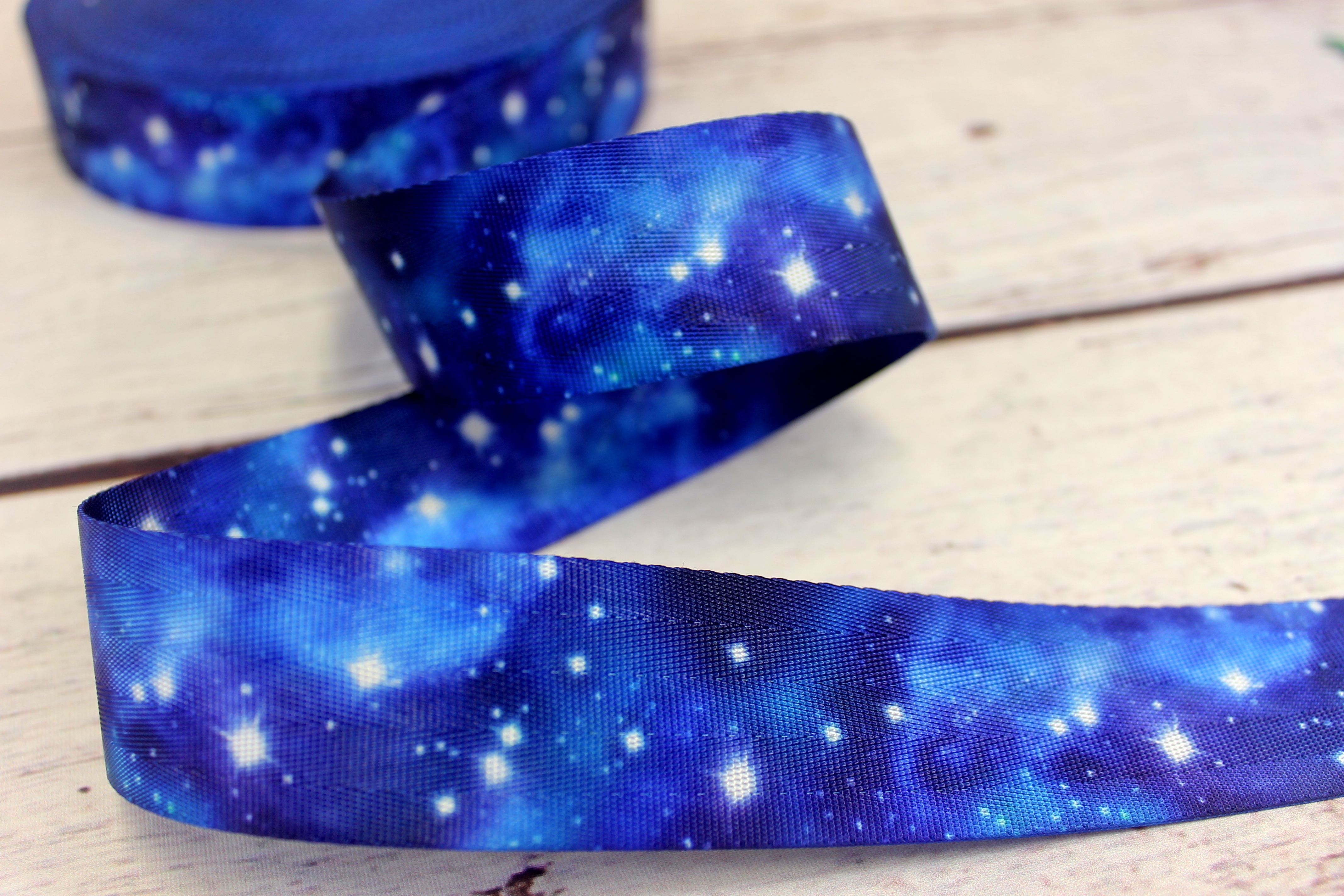 Gurtband | 40mm | beidseitig | night sky | blau