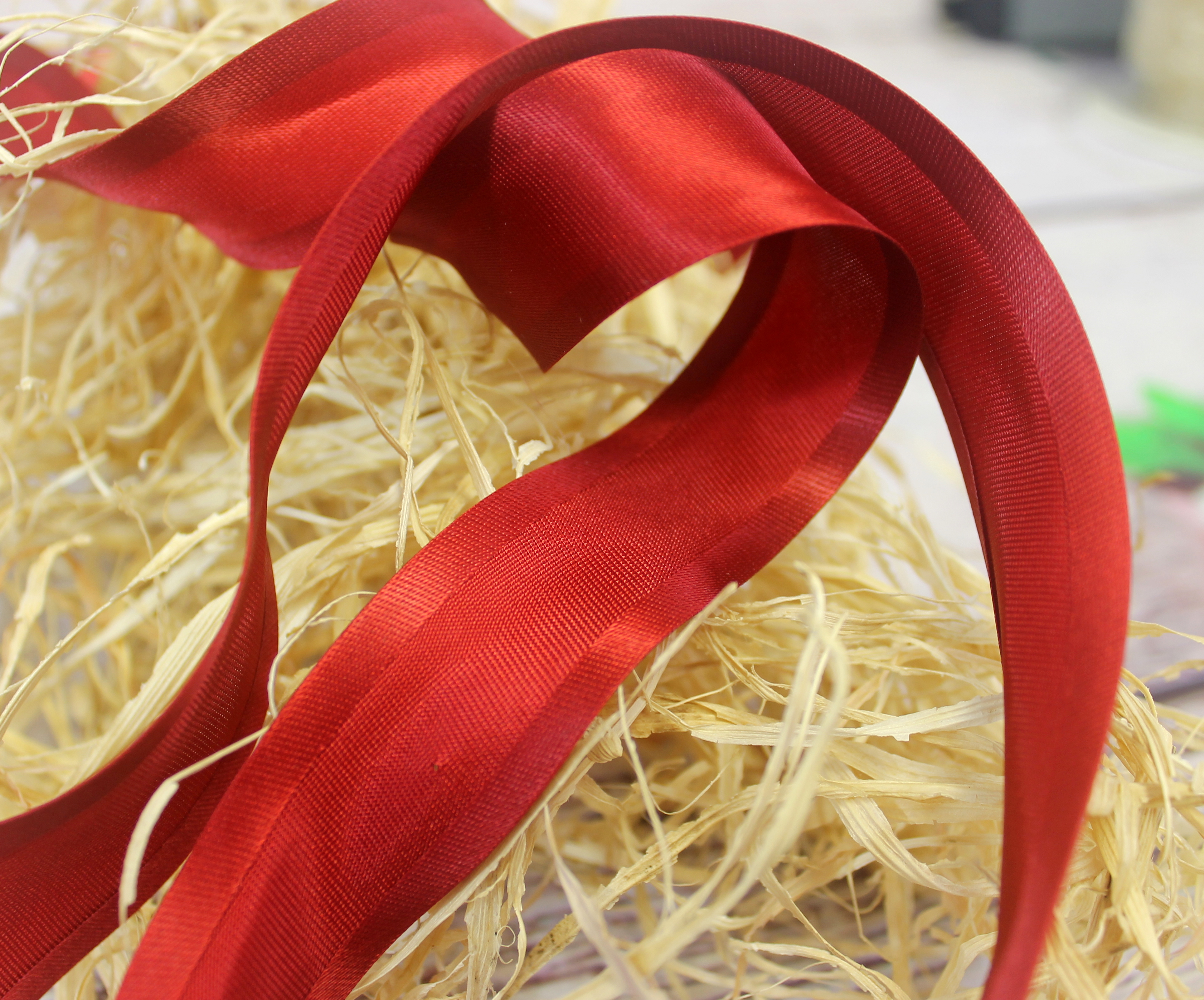 3m Satin Einfassband | seidiger Glanz | 1,5cm  | dunkelrot