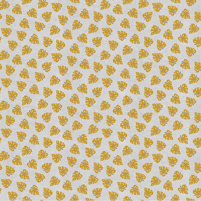 Leinenmischgewebe | Blätter | beige