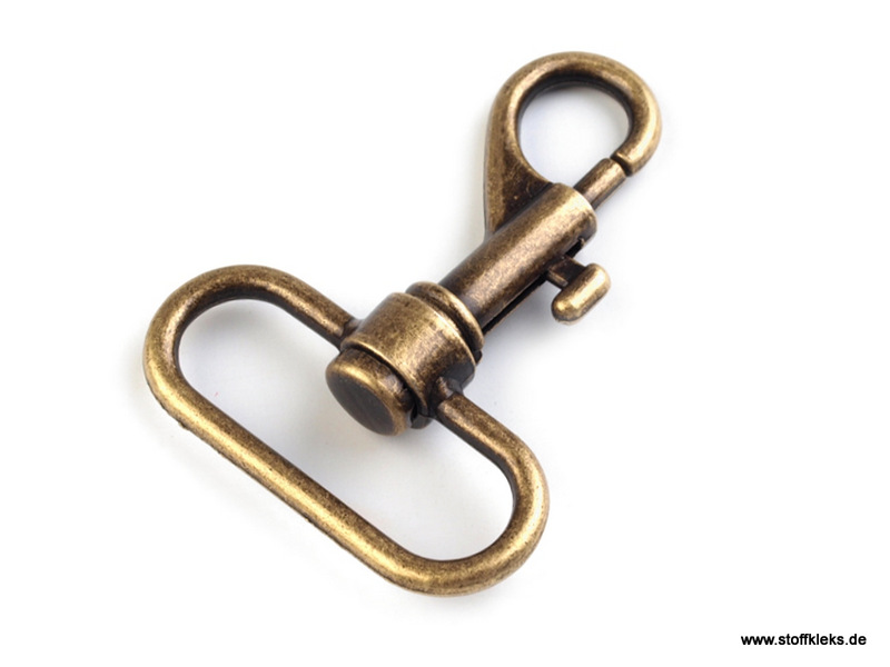 Karabiner | 38 mm | altmessing